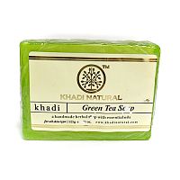 Мыло "Зеленый чай" 125 г, Khadi Natural