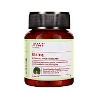 Брахми - улучшение работы мозга, укрепление нервной системы / 60 табл., Jiva Ayurvedic Pharmacy