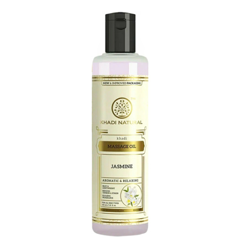 Масло массажное "Жасмин" (Jasmine Massage Oil) 210 мл, Khadi Natural
