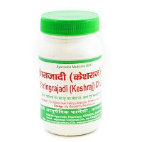 Брингарадж Кеш Вати (Bhringrajadi Keshraj Vati) - для укрепления и роста волос / 50 г, Adarsh