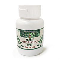 Ним гхан вати (Neem Ghan Vati) - детокс, очищение крови и лимфы / 40 г, Adarsh