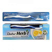 Зубная паста "Соль и лимон" 150 г + зубная щётка, Dabur