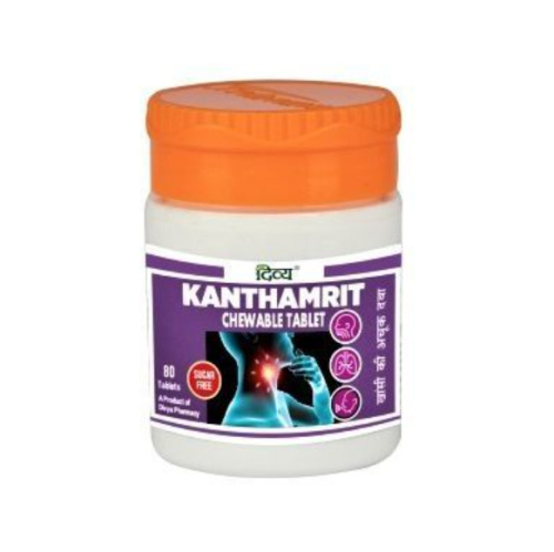 Кантамрит (Kanthamrit) - от боли в горле 80 табл., Patanjali