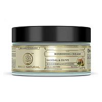 Крем для лица увлажняющий "Сандал и Олива" (Nourishing cream Sandal Olive) 50 г, Khadi Natural