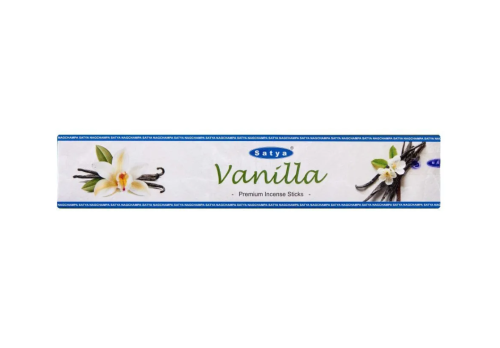 Благовония "Vanilla" (Ваниль) Premium Incense Sticks 15 г, Satya