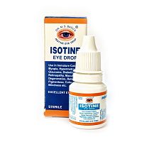 Глазные капли "Айсотин" (Isotine) 10 мл, Jagat Pharma