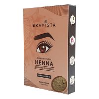 Хна для бровей "Тёмно-коричневый" 10 г, Bravista