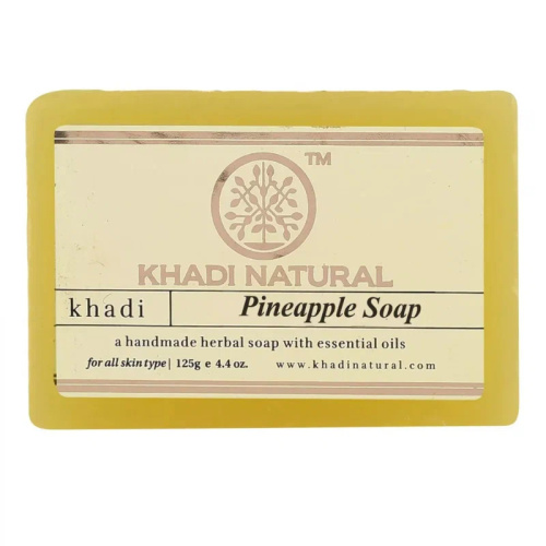 Мыло Ананас, ручная работа (Pineapple handmade soap), 125 гр Khadi Natural