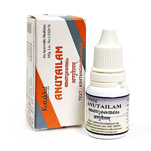 Ану тайлам (Anu tailam) масло - ухо-горло-нос / 10 мл, Kottakkal