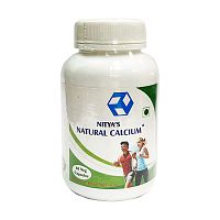 Кальций (Natural Calcium) - укрепление костей и суставов / 60 капс, Nitya