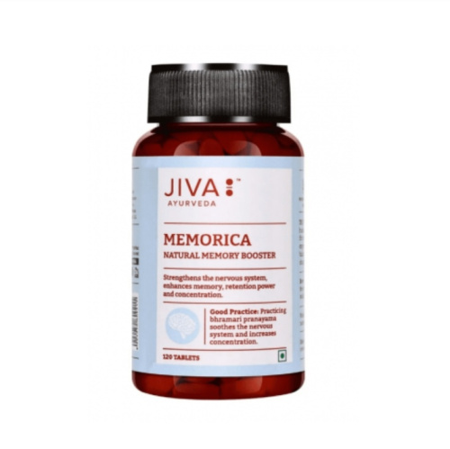 Меморика (Memorica) - улучшение памяти, внимания, концентрации / 120 табл., Jiva Ayurvedic Pharmacy