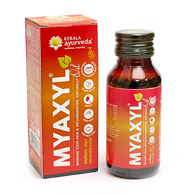 Масло Миаксил (Myaxyl Oil) - от боли, отеков, воспалений суставов 60 мл, Kerala Ayurveda