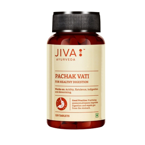 Пачак вати - при несварении, болях в животе / 120 табл., Jiva Ayurvedic Pharmacy