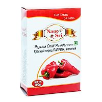 Красный перец паприка молотый (Paprica Chilli Powder) 100 г, Nano Sri