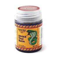 Бальзам тайский Змея (Snake Thai Balm) - разогревающий, обезболивающий / 50 мл, Herbal Star