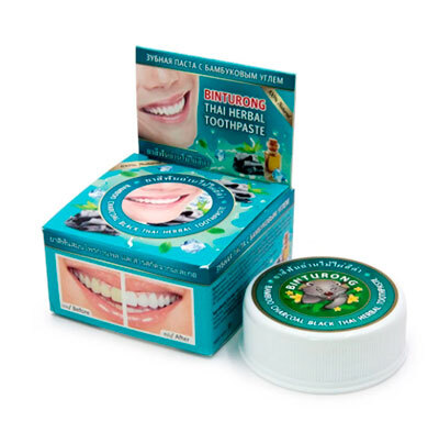 Тайская зубная паста с бамбуковым углем 33 г., BINTURONG