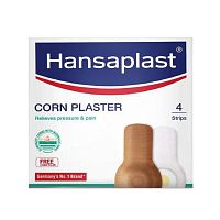 Корн Пластырь (Corn plaster) - пластырь для обезболивания и удаления мозолей / 4 шт, Hansaplast