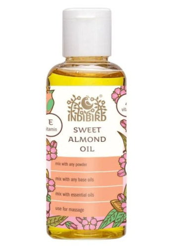 Масло для кожи "Сладкий миндаль" (Sweet Almond Oil) 50 мл, Indibird (повреждённая упаковка)
