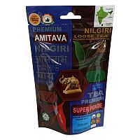 Чёрный чай индийский "Super Pekoe" отборный элитный из молодых почек 100гр., Amitava