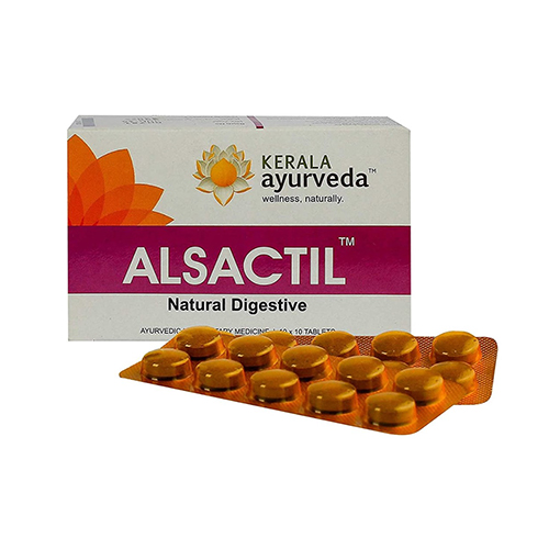 Алсактил (Alsactil) - при кислотности, метеоризме, язвах 100 табл., Kerala Ayurveda
