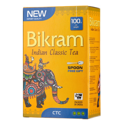 Чай индийский чёрный гранулированный Assam Bikram 100 г, Balaji Agro