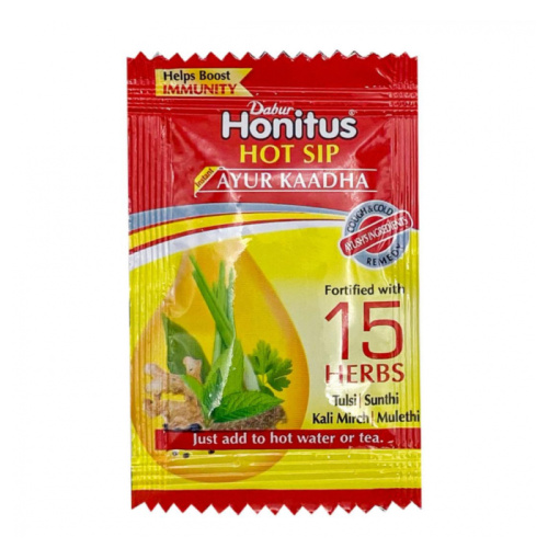 Напиток растворимый Хонитус (Honitus Hot Sip) 4 г, Dabur
