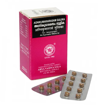 Агникумарарасам Гулика (Agnikumararasam Gulika) - при гастрите и несварении 100 табл, Kottakkal