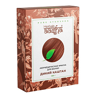 Аюрведическая травяная краска для волос (Дикий Каштан) 100гр., Aasha Herbals