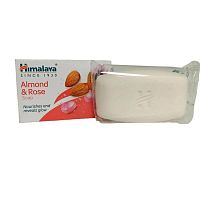 Мыло питательное с миндалем и розой (Almond & Rose) для нормальной и сухой кожи 125гр., Himalaya