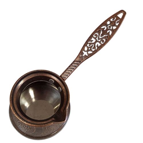Турка для кофе, бронза, малая, 16 х 8 х 10,5 см. ZAMAK AY101/1 фото 2