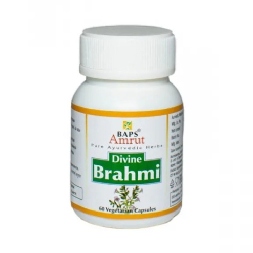 Брахми экстракт (Divine Brahmi) - тоник для нервной системы / 60 капс., BAPS Amrut