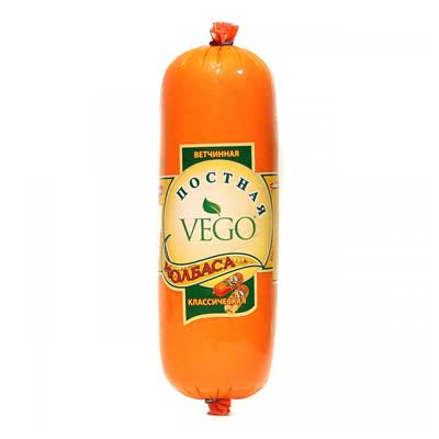 Колбаса вегетарианская ветчинная классическая 400 г, VEGO