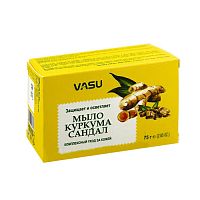 Мыло Куркума и сандал (Haldi chandan soap) 75 г, Vasu