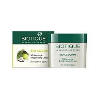 Крем для лица осветляющий "Био Кокос" 50 г, Biotique
