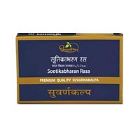 Сутикабхаран Раса с золотом (Sootikabharan Rasa Standart) 10 табл., Dhootapapeshwar