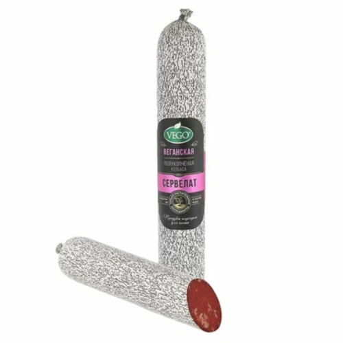 Колбаса веганская "Сервелат фирменный" 400 г, VEGO