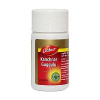 Канчанар гуггул (Kanchnar Guggulu) - общеукрепляющее средство / 40 табл., Dabur