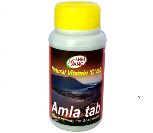Амла, натуральный витамин С (Amla), 200 таблеток, Shri Ganga
