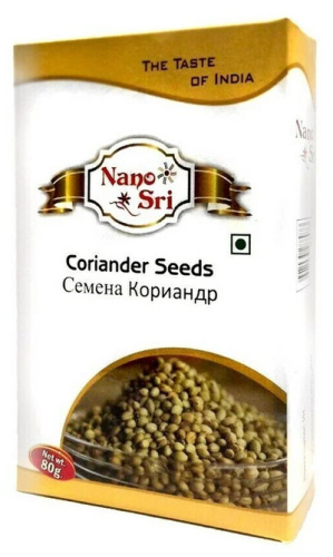 Семена Кориандра (Coriander Seeds) 50 г, Nano Sri