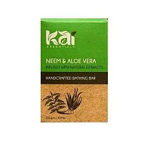 Мыло ручной работы Bathing bar "Ним и алоэ вера" 125 г, KAI Essentials