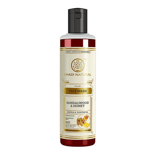 Гель для умывания "Сандаловое дерево и Мёд" 210 мл, Khadi Natural Гель для умывания "Сандаловое дерево и Мёд" 210 мл, Khadi Natural