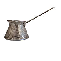 Турка для кофе, серебро, малая, 16 х 8 х 10,5 см. ZAMAK AY101