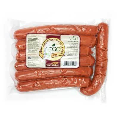 Сосиски вегетарианские копчёные 500 г, VEGO