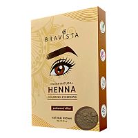 Хна для бровей "Коричневый" 10 г, Bravista