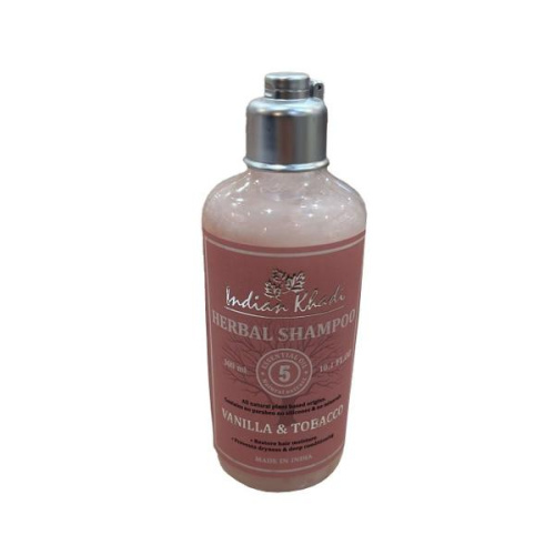 Шампунь для волос с Ванилью и Табаком (Vanilla & Tobacco) 300 мл., Indian Khadi