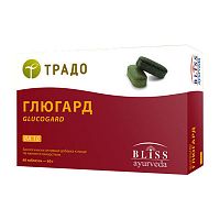 Глюгард Традо (Glucogard) - нормальзация углеводного обмена /  60 табл., Bliss Ayurveda