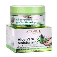 Крем для лица "Увлажняющий" с алоэ вера 50 г, Patanjali
