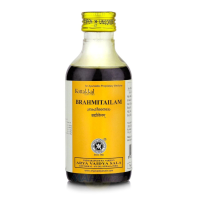 Масло Брахми тайлам (Brahmitailam) - антистресс, улучшение памяти / 200 мл, Kottakkal
