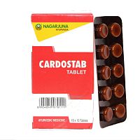 Кардостаб (Cardostab) - при гипертонии, проблемах с сердцем, тревожности 100 табл., Nagarjuna