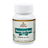 Ампачан Вати - нормализация пищеварения, помощь при изжоге и гастритах / 100 табл., Baps Amrut